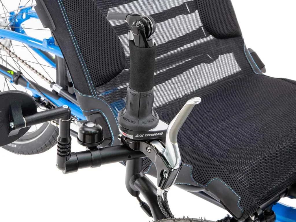 Eenhandbediening op ICE Trike